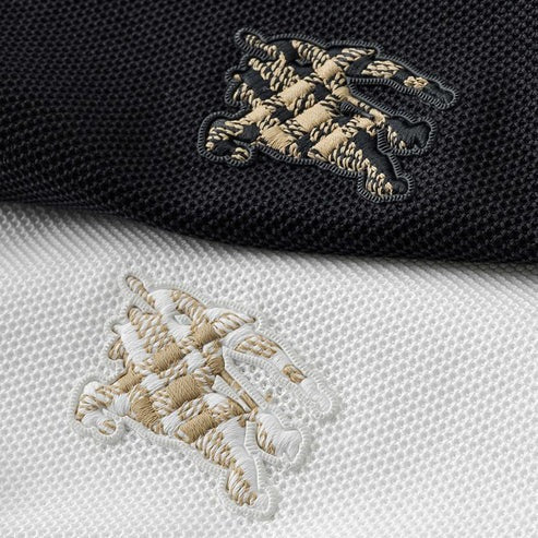 Ravicos Premium White Polo T-Shirt with Beige Check Collar | Men's Cotton Regular Fit Half Sleeve Polo