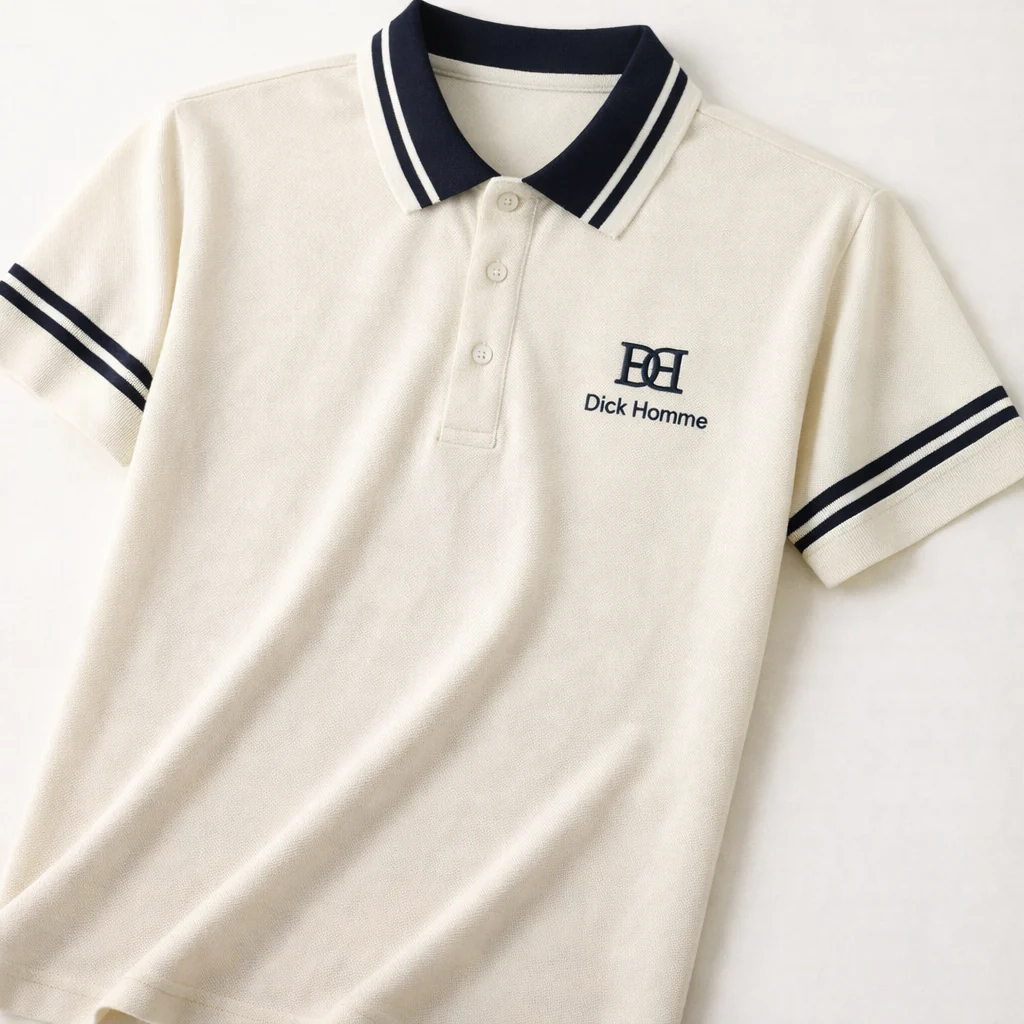 Ravicos Premium Black Polo T-Shirt with White Contrast Collar | Men's Cotton Regular Fit Half Sleeve Polo