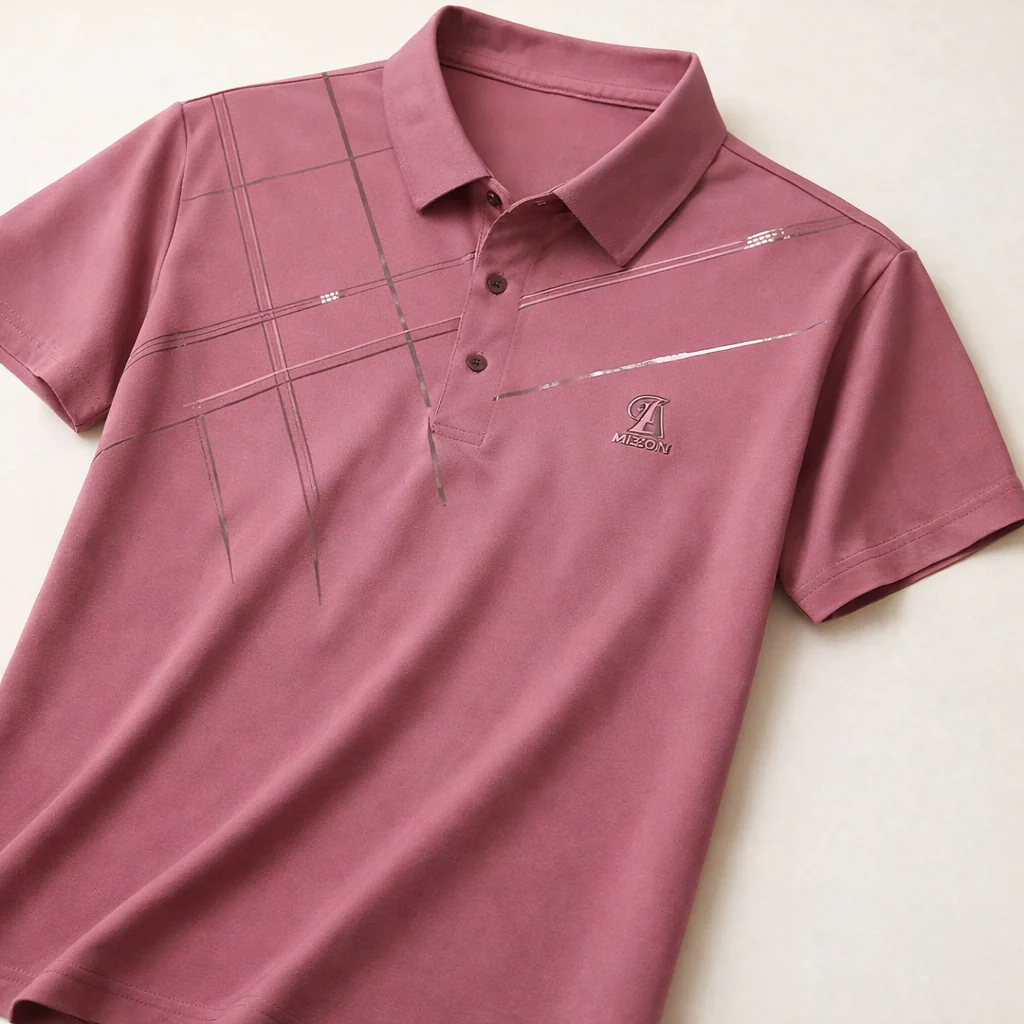 Ravicos Premium Dusty Rose Polo T-Shirt | Men's Cotton Regular Fit Half Sleeve Polo